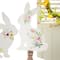 Glitzhome&#xAE; 12.5&#x22; Easter Wooden Bunny Table D&#xE9;cor Set